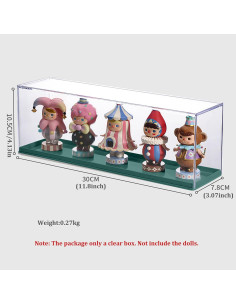 Caja de exhibición acrílica Banledi 29.97x7.79x10.49 cm Verde 2