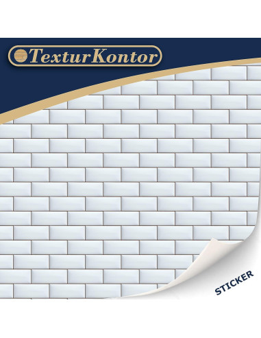 3 Hojas Azulejos Autoadhesivos TexturKontor 21x29.7cm