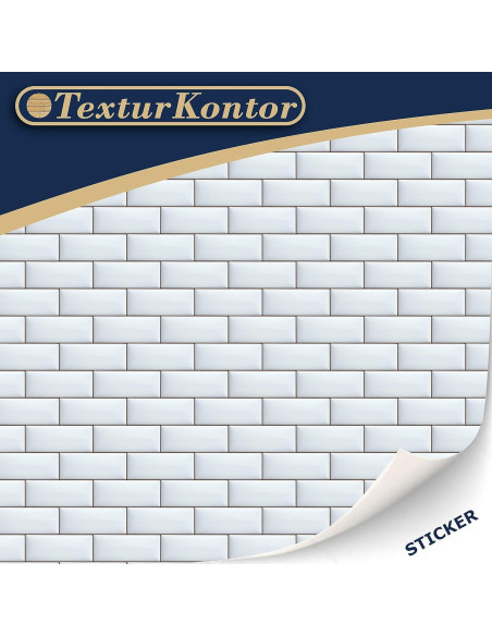 3 Hojas Azulejos Autoadhesivos TexturKontor 21x29.7cm