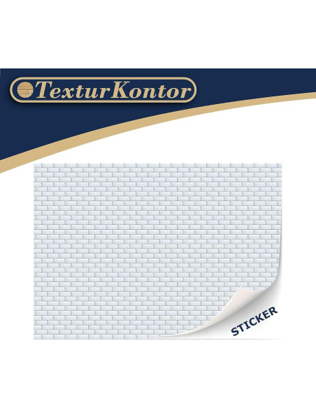 3 Hojas Azulejos Autoadhesivos TexturKontor 21x29.7cm