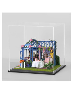 Caja Acrílica para Casa de Muñecas UoYeet 30,48x25,4x30,48 cm