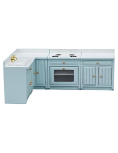 Set de 4 Accesorios de Cocina para Casa de Muñecas SXFSE