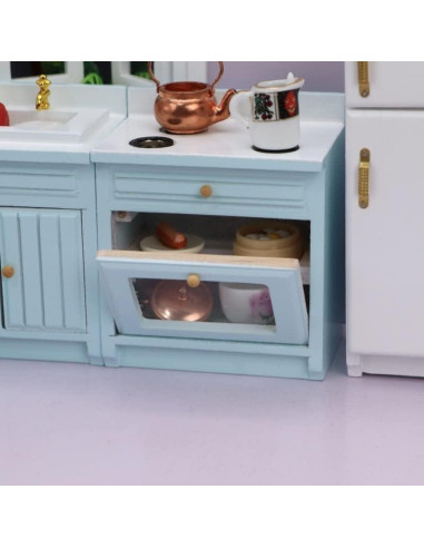 Set de 4 Accesorios de Cocina para Casa de Muñecas SXFSE