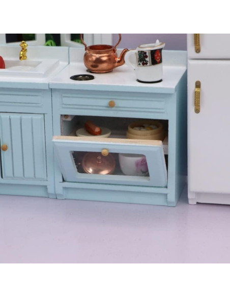 Set de 4 Accesorios de Cocina para Casa de Muñecas SXFSE