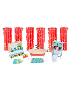 Muebles de Casa de Muñecas Bubbly Bee Sunny Days 30 Piezas