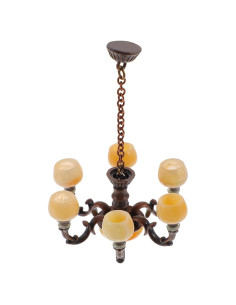 Lámpara de Araña Miniatura Zerodeko para Casa de Muñecas