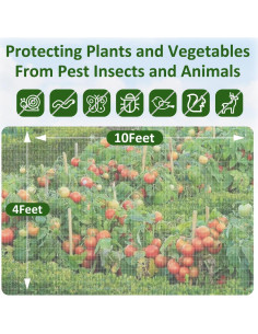 Malla de Jardín Ultra Fina WenTao 1.22m x 3.05m Protección Insectos 2
