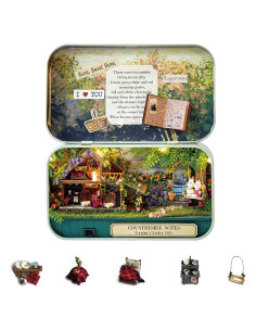 Kit Casa de Muñecas Miniatura Flever DIY con Muebles 14 cm