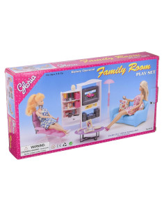 Conjunto Sala de Estar Muebles Casa de Muñecas GLORIA