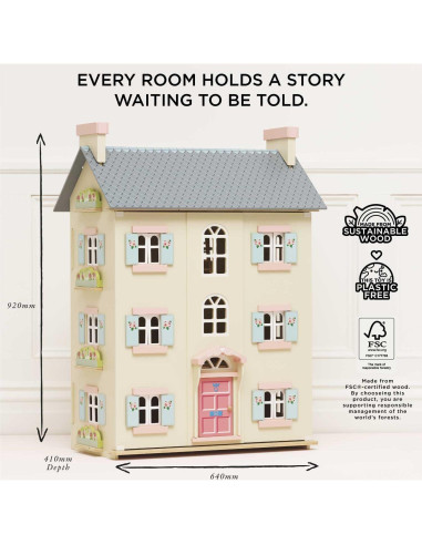 Casa de Muñecas Grande Le Toy Van Cherry Tree Hall 90.5 cm