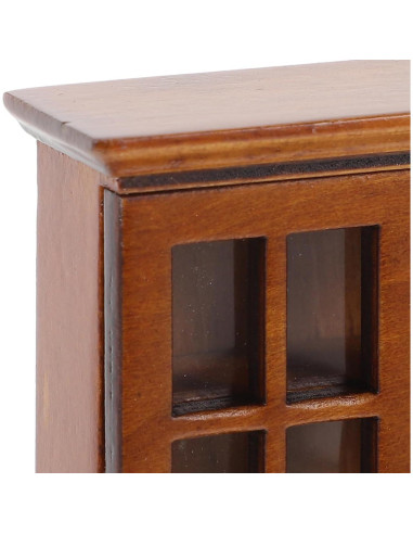 Armario de Madera Miniatura Abaodam 16x16x16 cm para Muñecas