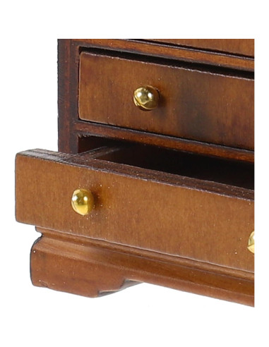 Armario de Madera Miniatura Abaodam 16x16x16 cm para Muñecas