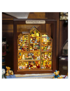 Kit Casa Miniatura DIY CUTEROOM Madera con Muebles 18.5x17.8cm