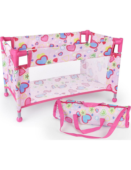 Cuna de Muñeca Chyyeerkidd Rosa 51,76x30,99x30,99 cm