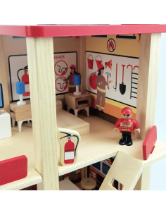 Estación de Bomberos de Madera Twood 3 Niveles Juguete 1,32 kg 2