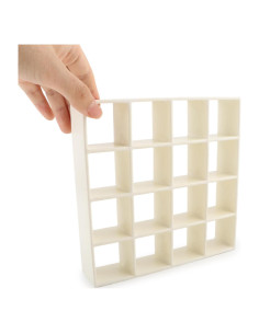 Estante de Almacenamiento Miniatura Cutemini Beige 16 Rejillas