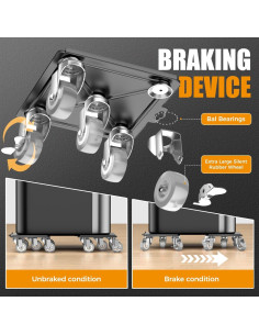 Carro de Muebles LOYAL TIGER 2000 kg con 5 Ruedas 360 2