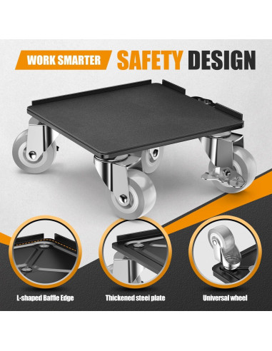 Carro de Muebles LOYAL TIGER 2000 kg con 5 Ruedas 360