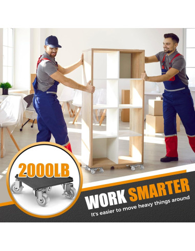 Carro de Muebles LOYAL TIGER 2000 kg con 5 Ruedas 360