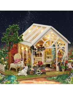 Kit Casa de Muñecas Miniatura DIY TuKIIE Invernadero 22x19x17cm 2