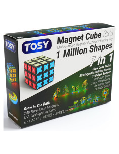 Cubo Magnético TOSY 3x3 - 240 Imanes, Juguete 7 en 1