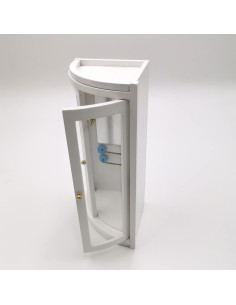 Cuarto de Ducha Miniatura 1:12 SXFSE - Baño Blanco 16.7x9.8cm 2