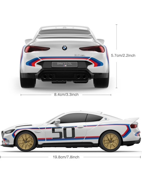 Coche RC Rastar BMW 3.0 CSL 1:24 Control Remoto