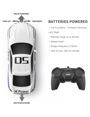 Coche RC Rastar BMW 3.0 CSL 1:24 Control Remoto