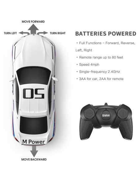 Coche RC Rastar BMW 3.0 CSL 1:24 Control Remoto