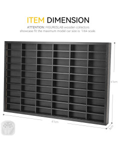 Vitrina para Autos a Escala 1/64 FIGURESLAB 60 Compartimentos 2