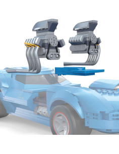 Set de Construcción Mega Hot Wheels Twin Mill 635 Piezas 2