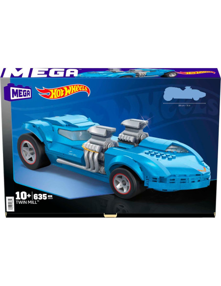 Set de Construcción Mega Hot Wheels Twin Mill 635 Piezas Set de Construcción Mega Hot Wheels Twin Mill 635 Piezas