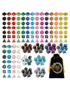 Conjunto de Dados CiaraQ DND - 26 Colores - 182 Piezas