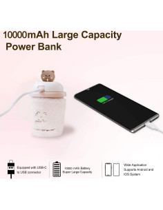 Calentador de Manos Eléctrico QYMYCD 10000mAh USB Reutilizable 2