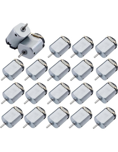 20 Pcs Motores DC Pequeños MTDELE 1.5V 3V 5V 6V para Juguetes