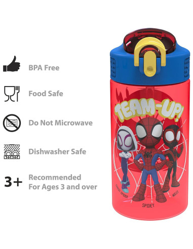 Botella de Agua para Niños Zak Spider-Man 2-Pack 500ml