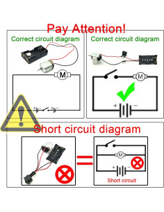 EUDAX 6 Motores Eléctricos Mini 1.5V-3V 24000RPM para Juguetes 2