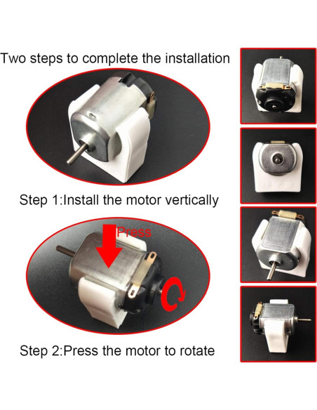 EUDAX 6 Motores Eléctricos Mini 1.5V-3V 24000RPM para Juguetes