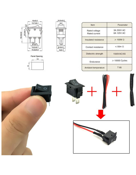 EUDAX 6 Motores Eléctricos Mini 1.5V-3V 24000RPM para Juguetes