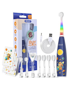 Cepillo de dientes eléctrico SEAGO para niños 2-4 años azul