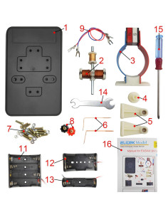 Kit Motor Eléctrico Simple DIY EUDAX 1.5V-6V Educativo 2