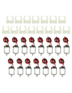 Motor Eléctrico EUDAX 15 Pcs DC 3V 24000 RPM con Soporte