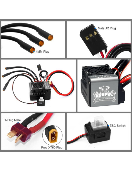 Motor Sin Escobillas GOUPRC 4300KV 60A Combo para RC
