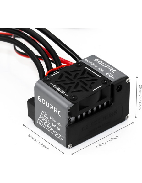 Motor Sin Escobillas GOUPRC 4300KV 60A Combo para RC