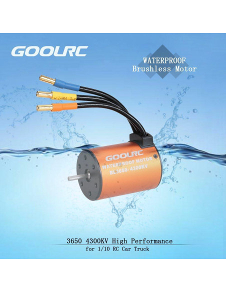 Motor GoolRC 3650 4300KV Impermeable para Coche RC 1/10
