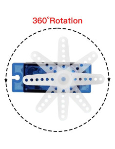 Servo Micro FS90R 360 Alta Velocidad para RC Robot 2