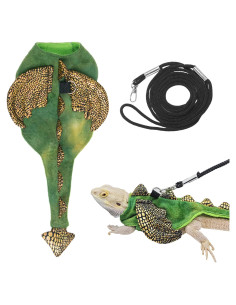 Conjunto Arnés y Correa Dragón Barbudo ADOGGYGO Pequeño