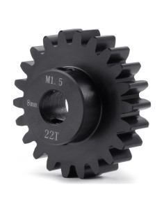 Engranaje de Motor 22T Mod 1.5 Acero 8mm para RC BRKRC