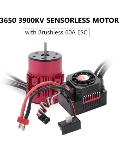 Motor GoolRC Surpass Hobby 3650 3900KV + ESC 60A para RC 1/10