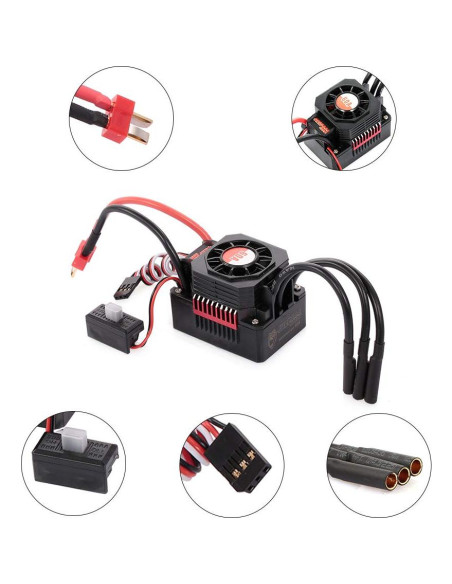 Motor GoolRC Surpass Hobby 3650 3900KV + ESC 60A para RC 1/10